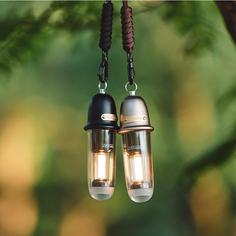 Naturehike outdoorové světlo Bludička 2v1 104g - černý